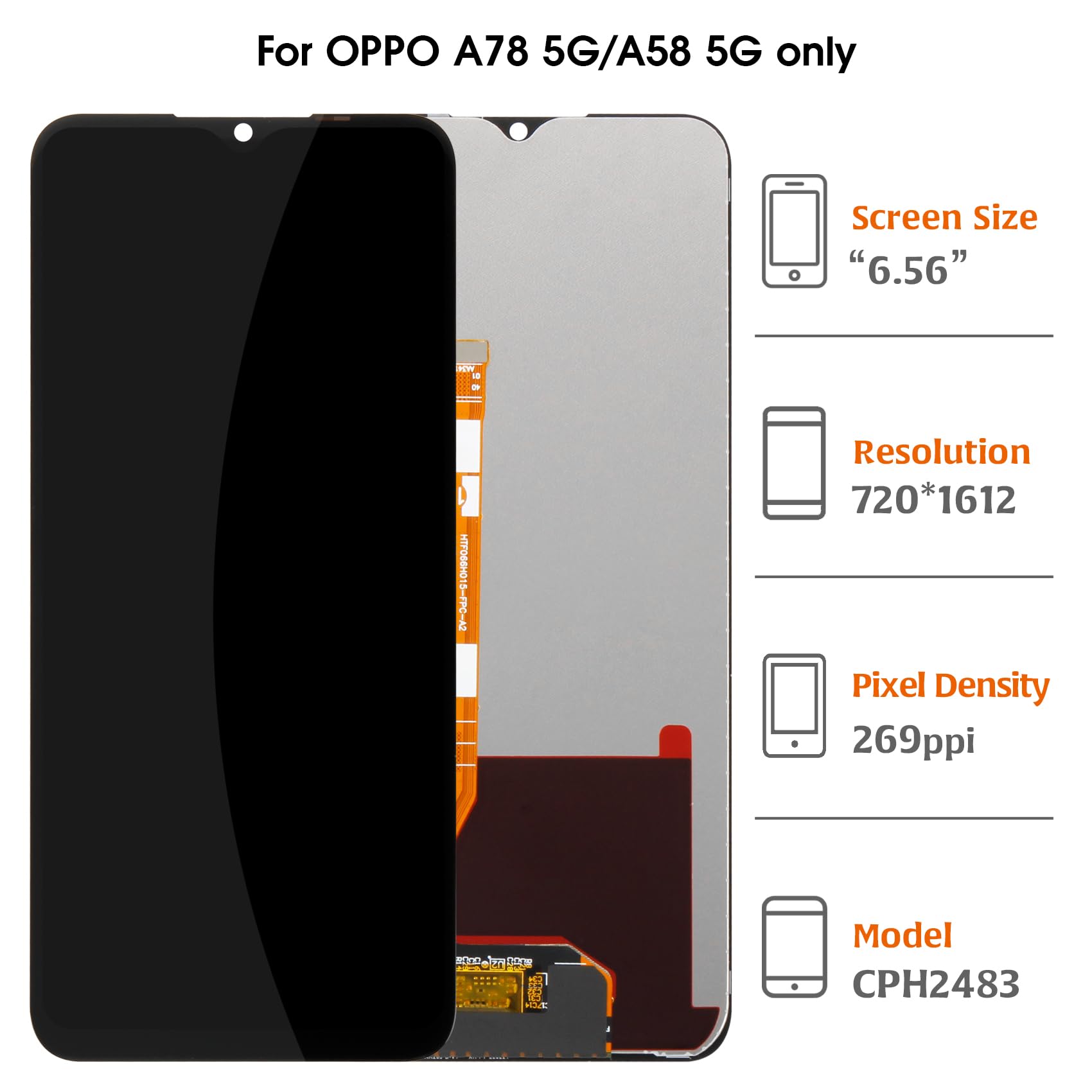 Pulsante Power Per OPPO A58 5G / A78 5G - Ricambio Compatibile Per Tasto Accensione E Controllo Volume - Foto 9