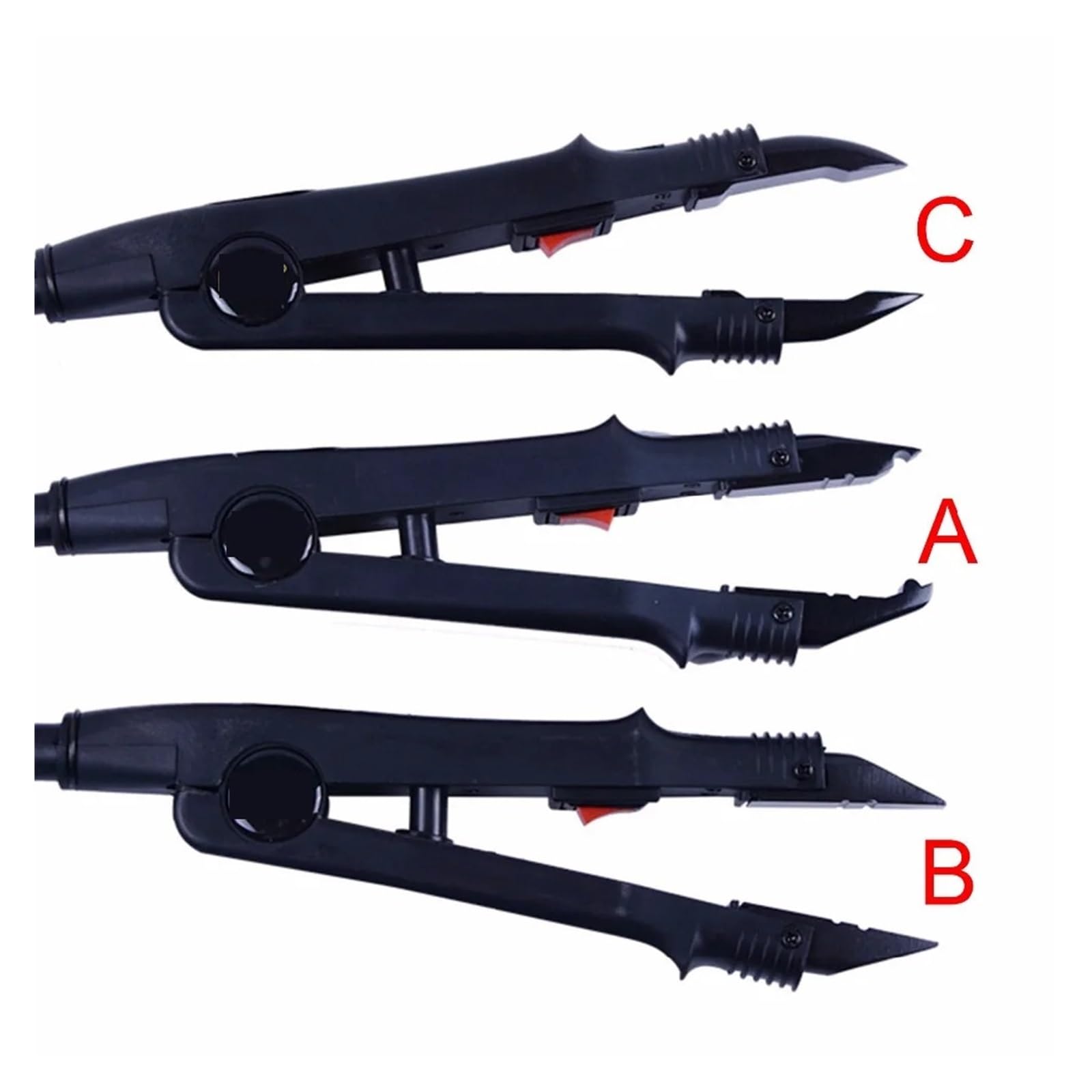 Ferro per extension per capelli 1Pc A/B/C Punta Professionale Estensione Dei Capelli Fusione Del Ferro Connettore Termico Bacchetta Strumento Di Fusione Del Ferro Strumenti For L'estensione Dei Capell