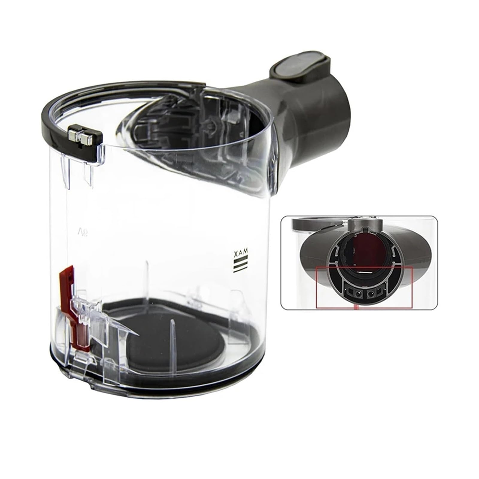 Bac à poussière haute résistance pour Dyson V6 et modèles DC59 DC62 DC58 avec clapet robuste
