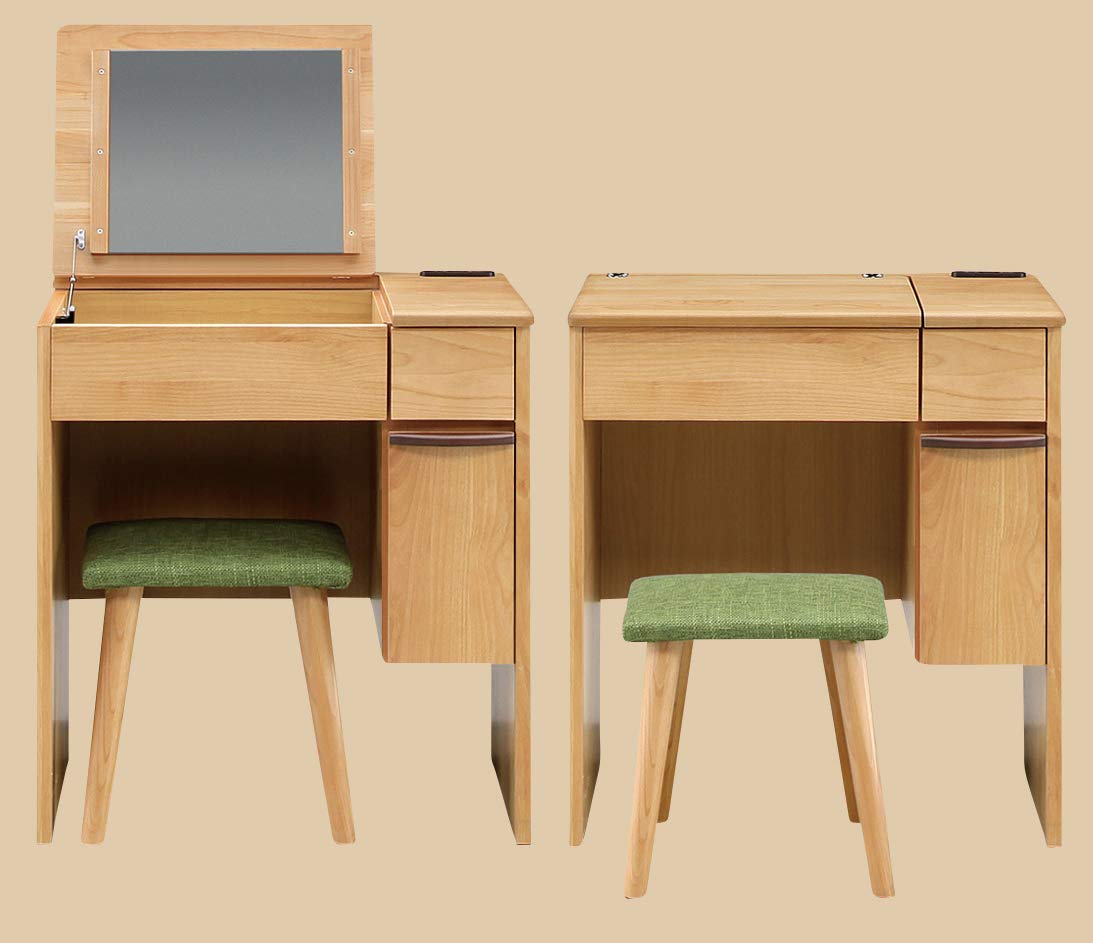 9月末まで限定出品】ドレッサー アルダー天然木 無垢材 65cm幅