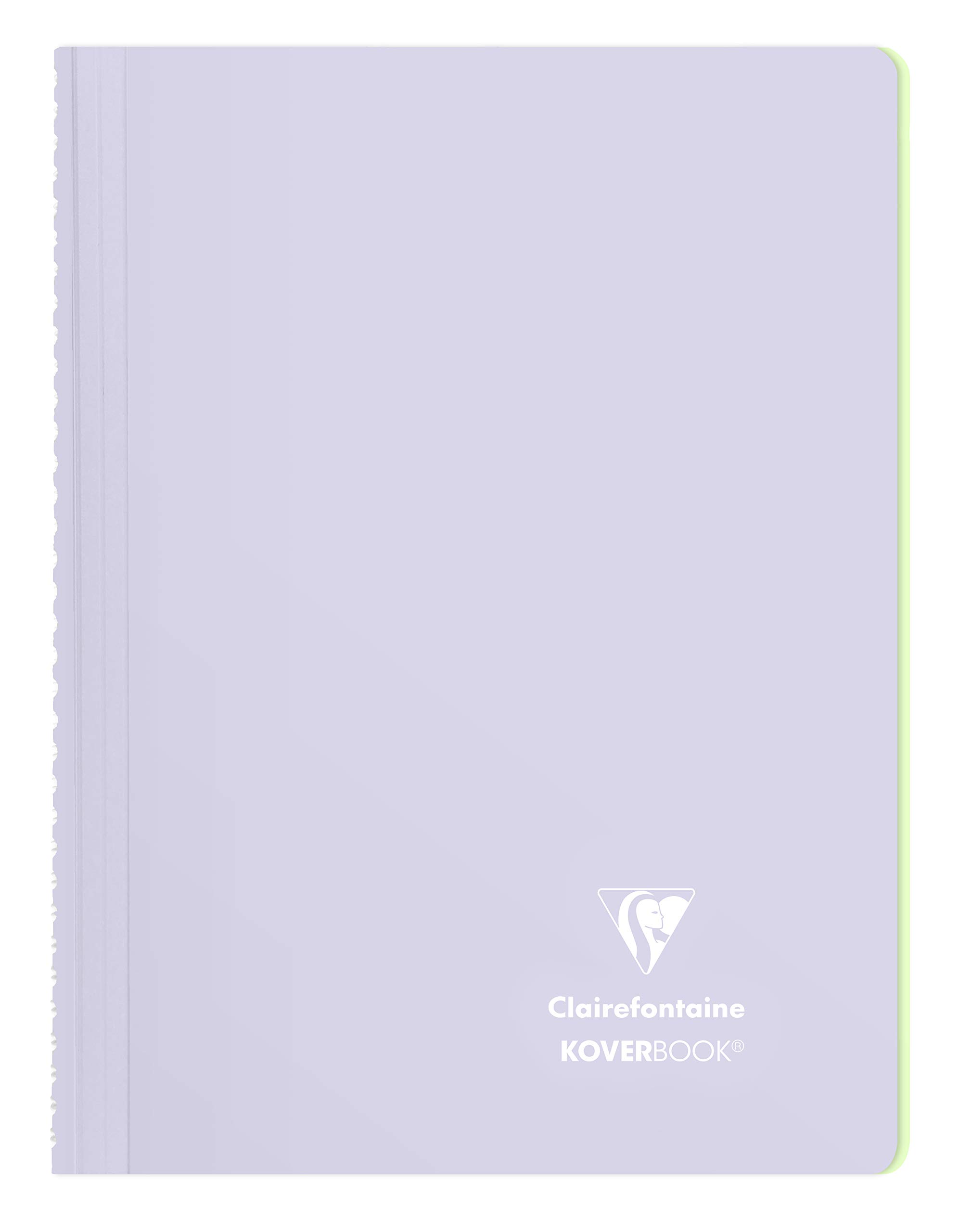 Clairefontaine 376781C 5 Spiralhefte Koverbook A4 80 Blatt liniert sortiert
