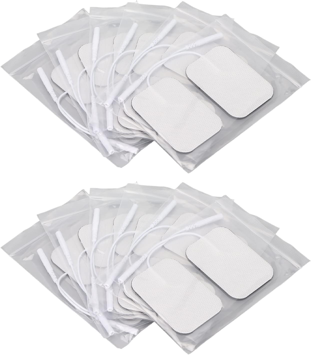 Electrode Pad, 12pcs Rectangular Electrode Pads Self Adhesive Tens