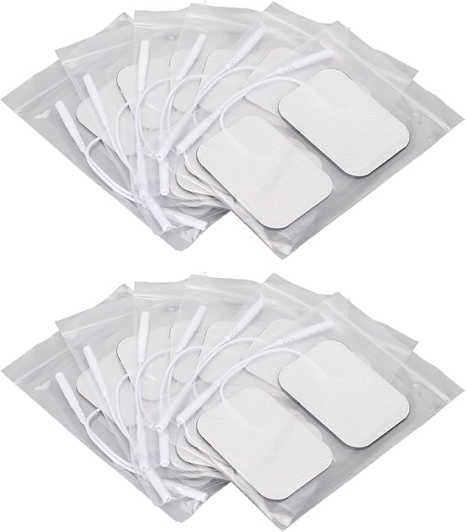 Electrode Pad, 12pcs Rectangular Electrode Pads Self Adhesive Tens