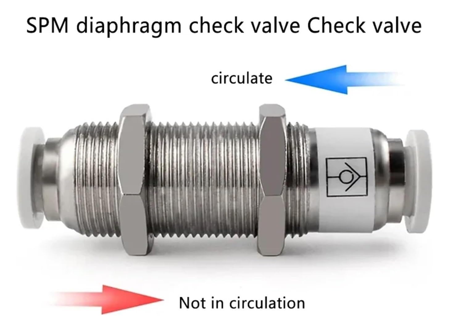 Clapet anti-retour pneumatique 6 mm 8 mm 10 mm 1/4 3/8 1/2 en laiton anti-retour adaptateur de raccord de tuyau d'air