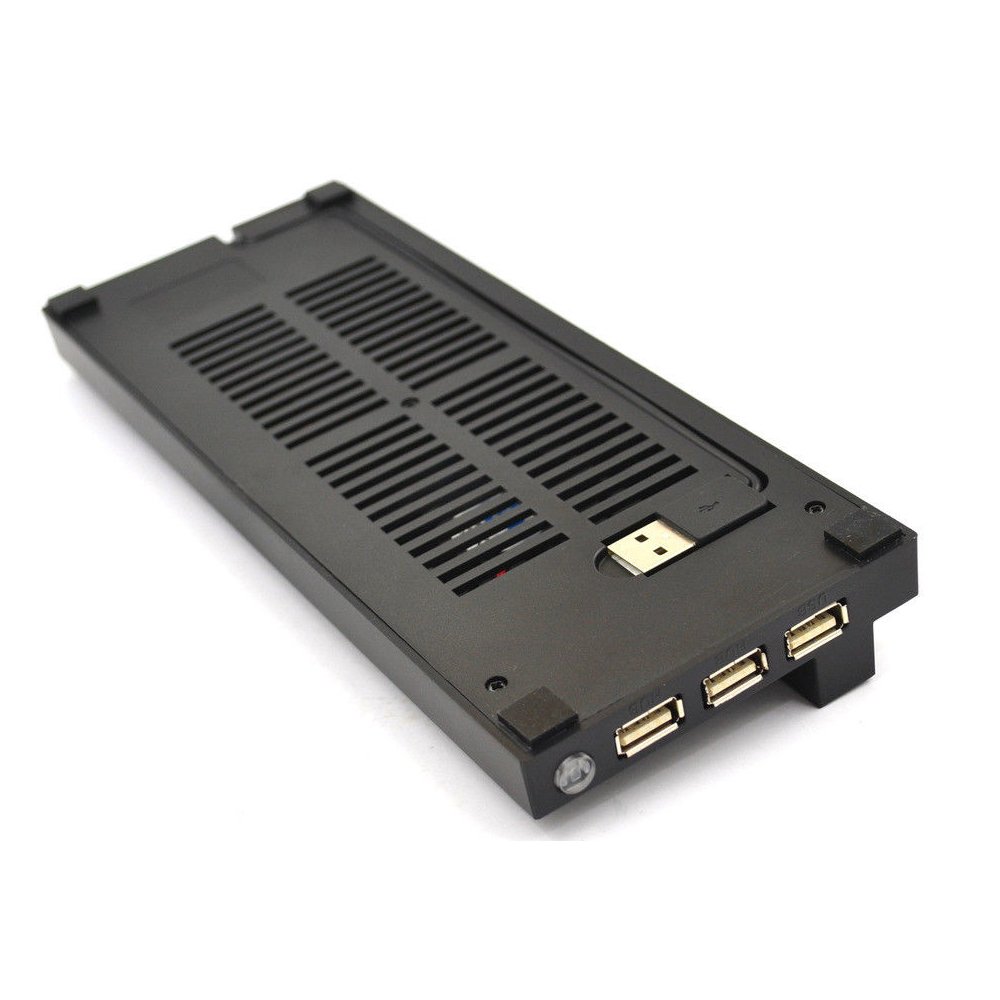 OSTENT Enfriador de Ventilador Doble USB Enfriamiento Vertical Puerto USB Externo para Consola Xbox One S Color Negro