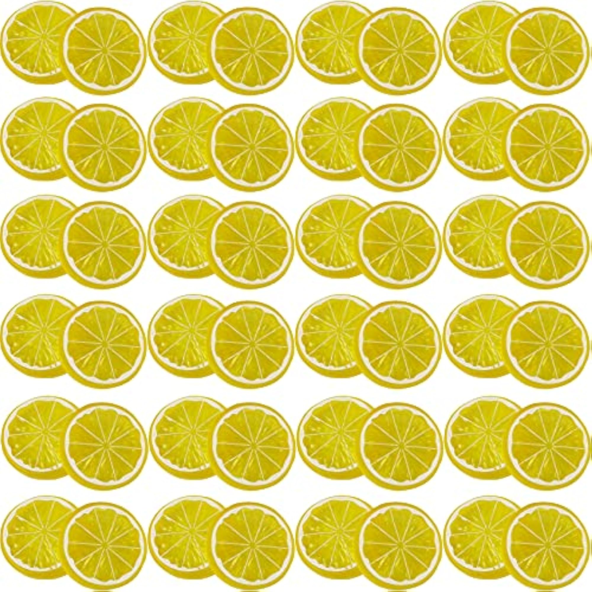 40PCS Fake Artificial Lemon Lifelike Fruit Decor