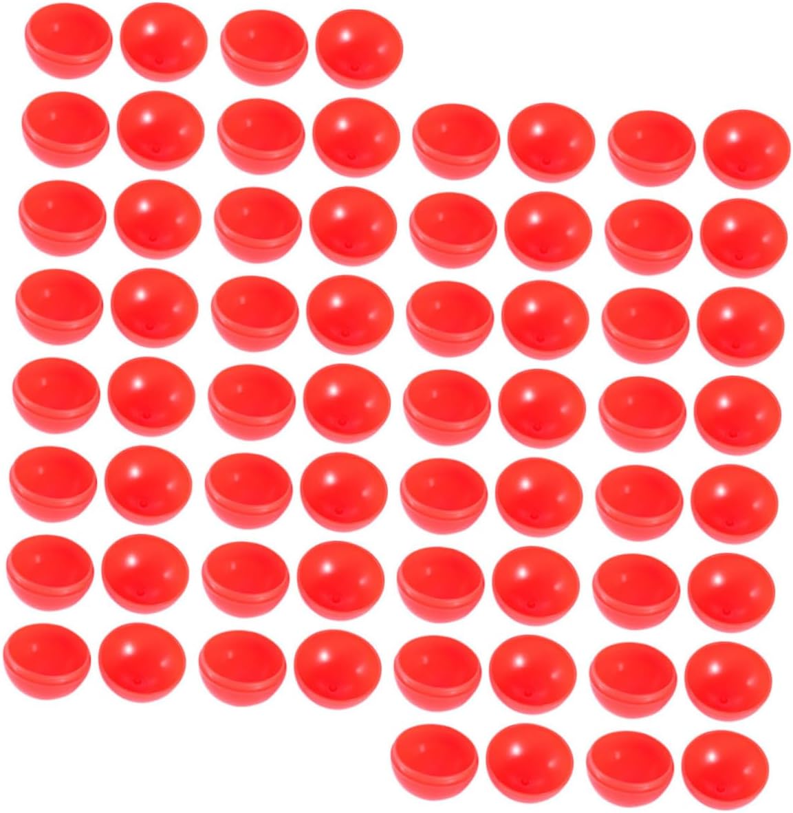 TOYANDONA 100pcs Red Openable PVC Lottery Balls for Party Raffle Drawings Lightweight Game Props for Entertainment Annual Meetings and Recreational Activities