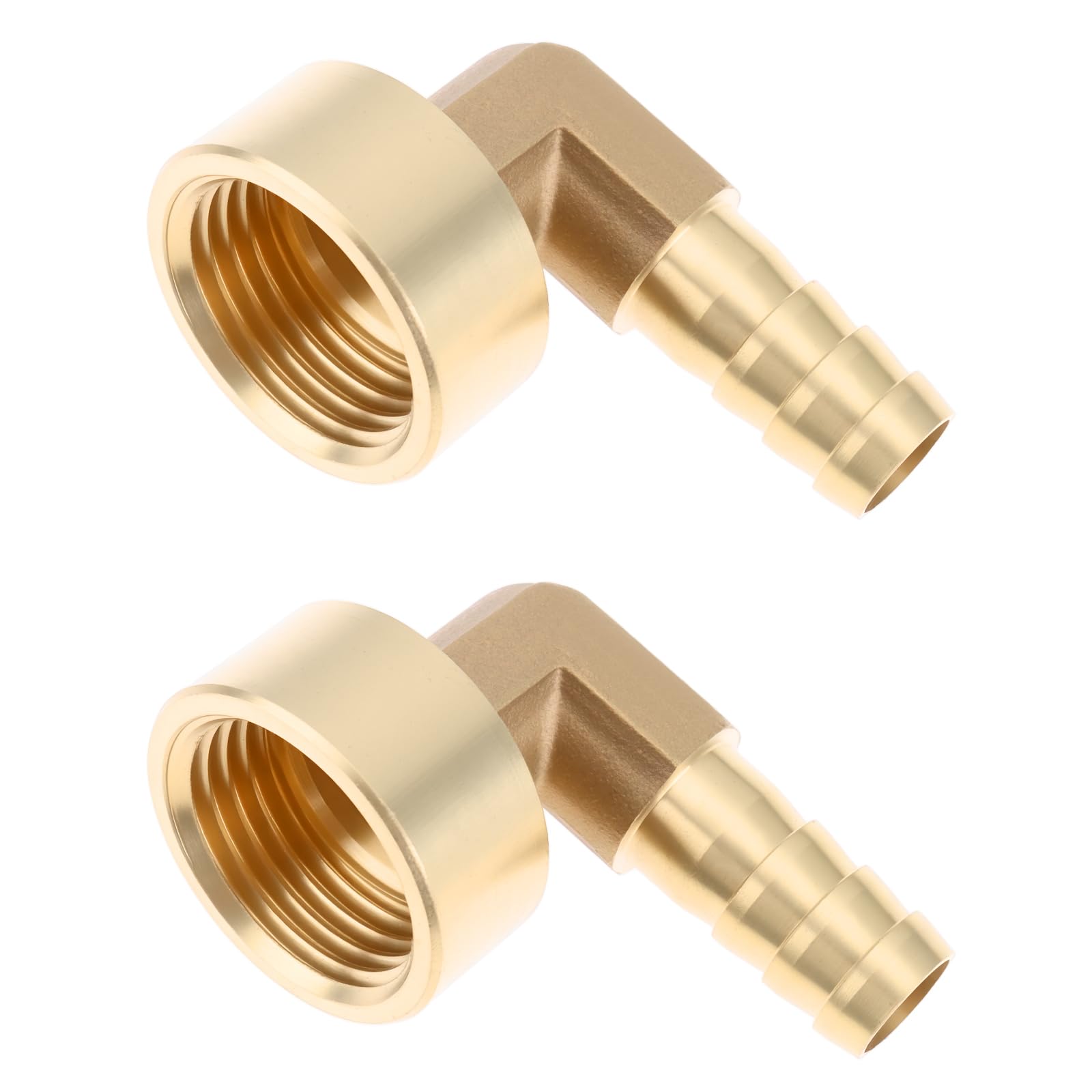 As Axis Spindleon Women's 2Pcs 1/2" Bsp To 10Mm Barb Brass Elbow Connectors For Pipe Tubes