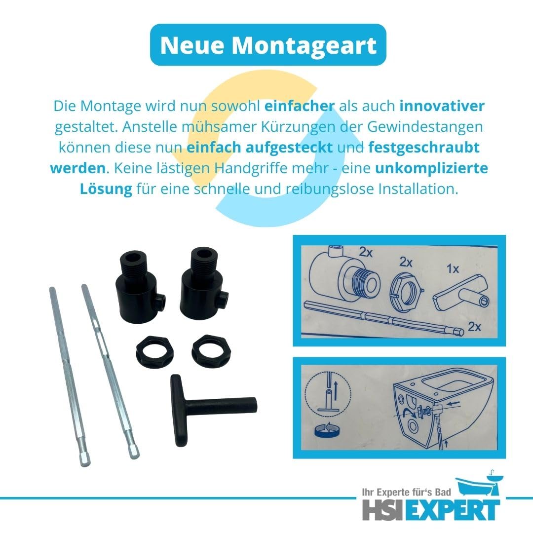 HGMBAD Set Vorwandelement + Bartolo WC + Drückerplatte + WC-Sitz Delta21 Star