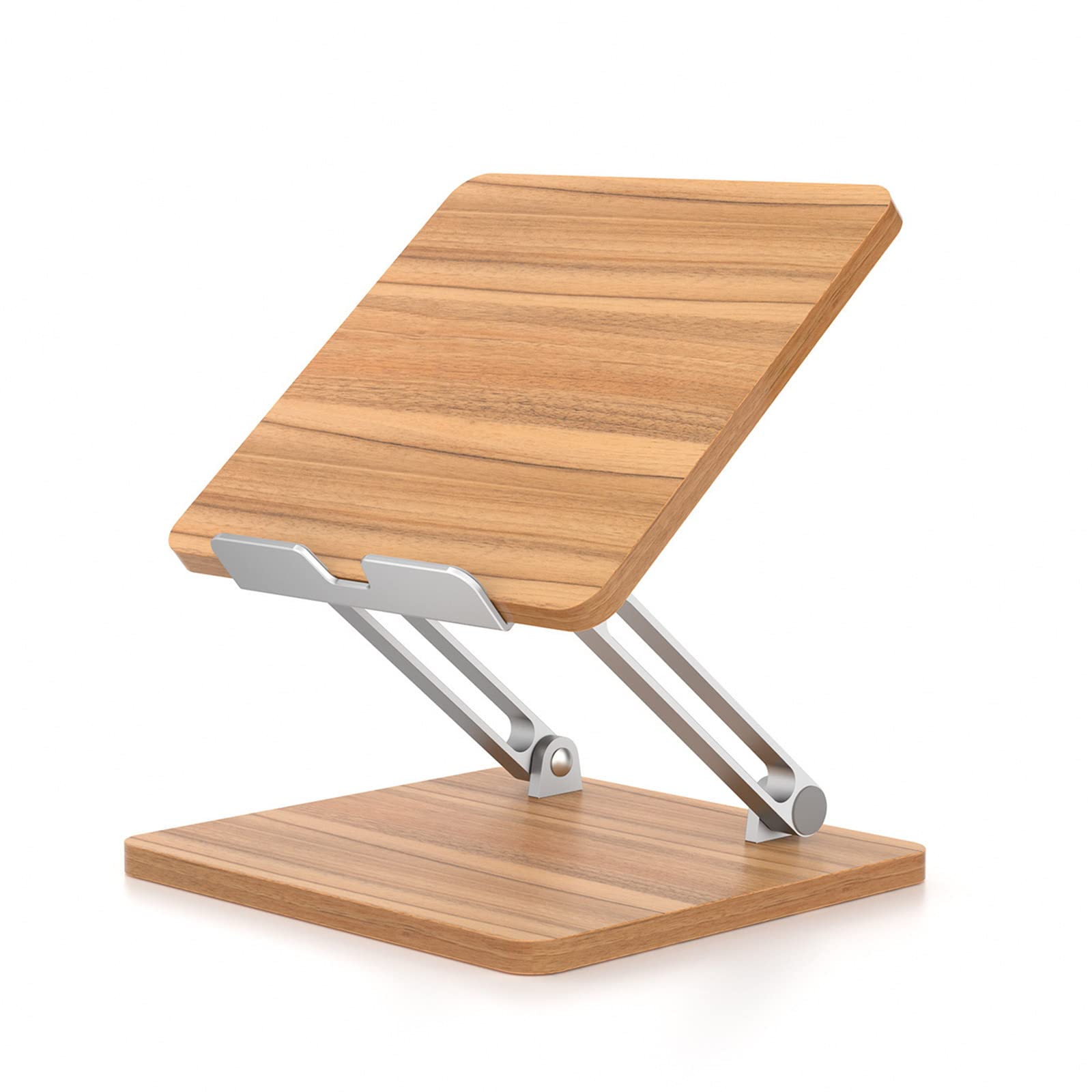 Ergonomic Adjustable Computer Stand Wooden Laptop Holder Portable Bed Lapdesk Tray to Raise Laptop 12-17in Wooden Desk Stand for