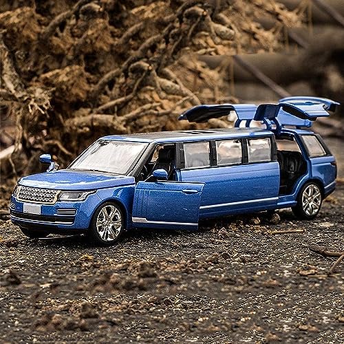 Image of Die Cast Metal Car Long Rang Car Rover 1:32 Scale Diecast Toy Car Vehicle for Kids Sound Light Pull Back,Blue