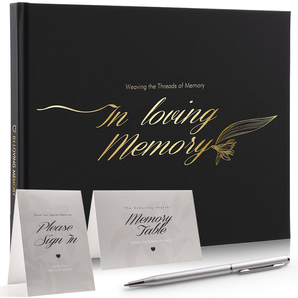 molekaus Funeral Guest Book, Celebration of Life Memorial Book
