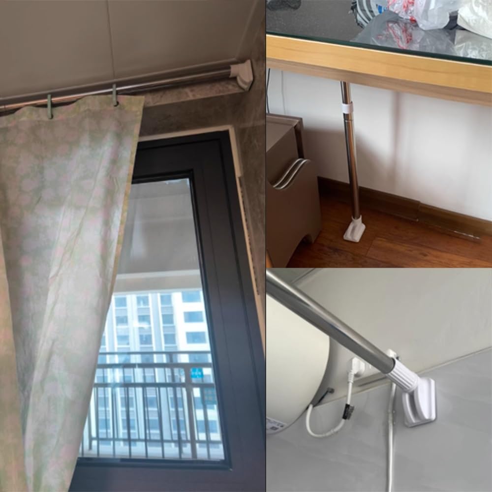 Soporte De Fregadero Bajo Montaje Regulable Varilla De Soporte De Fregadero, Acero Inoxidable, Soportes para Fregadero Bajo Montaje Kit De Instalación De Fregadero De Cocina(50-80cm(19.7-31.5