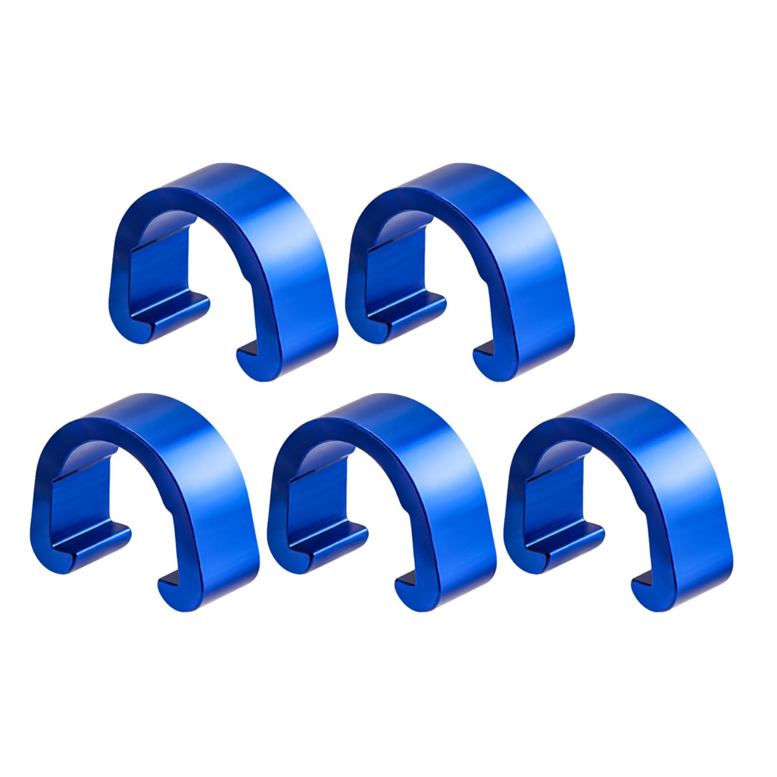 Jazuaiao 5pcs Bicycles Brake Cables Clip Aluminum Durability Bike Oil Tube Fixed Clamps for Mountain and Road Bikes Brake Derailleurs Cable Holder High Strengths Bike Cable Fasteners
