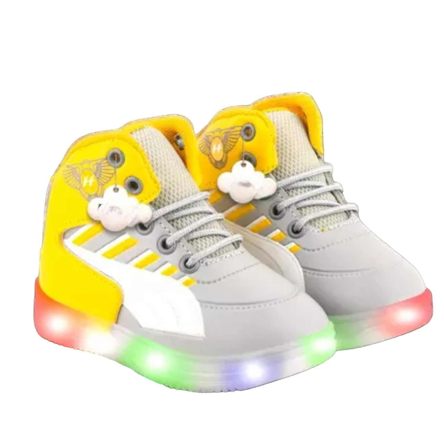 Kids Unisex Fashionable LED Lights Unisex Sneakers and Walking Shoes for Boys and Girls of Age 2 Years to 6 Years (3.5 Years) Yellow (B0CWLP5X7V) Amazon Price History, Amazon Price Tracker