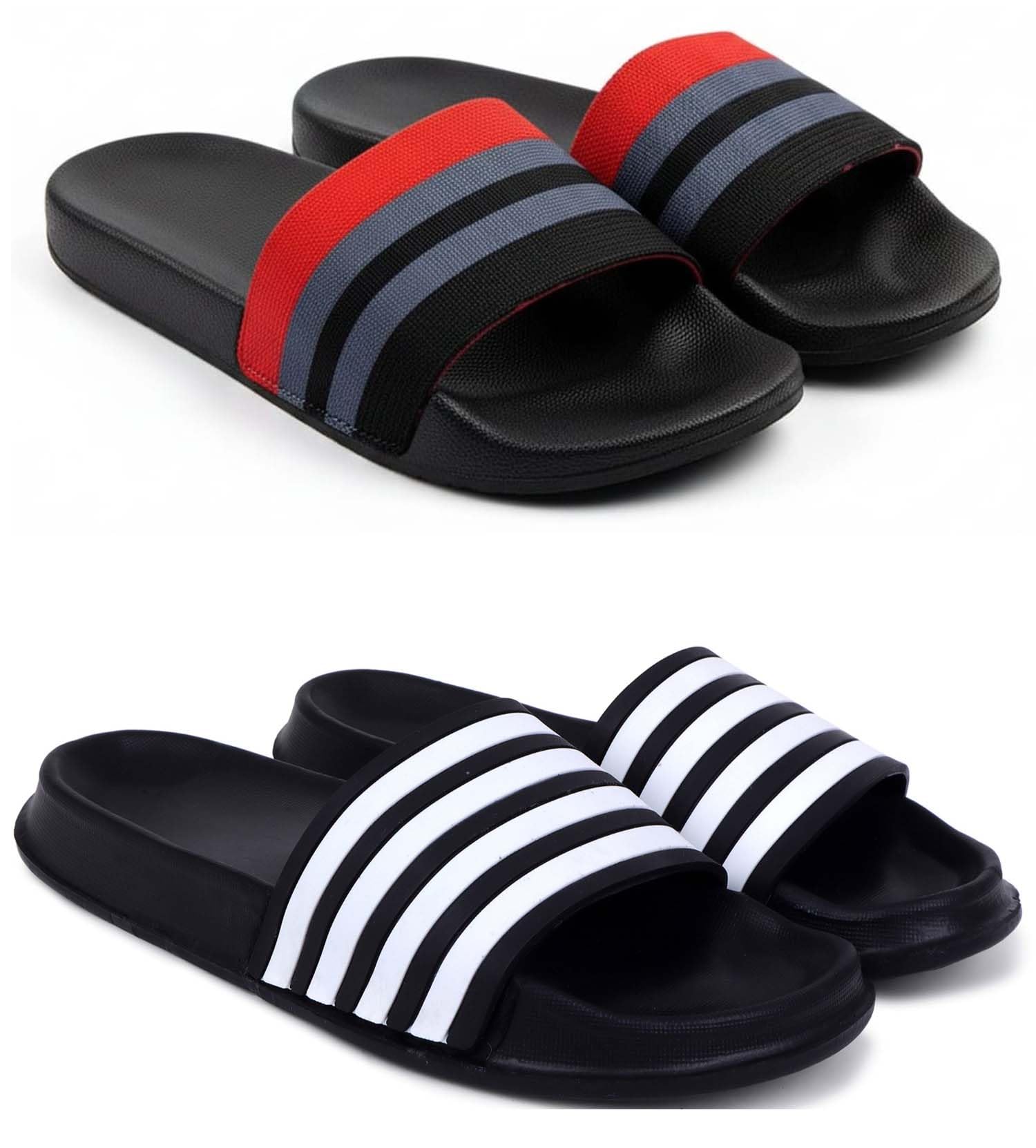 Slipper/Flip Flops/Slides/Clogs/Sandals for Men, Comfortable & Light Weight| Stylish & Anti-Skid | Casual Waterproof & Everyday Flip Flops for Men & Boys Combo Pack of 2-image-37