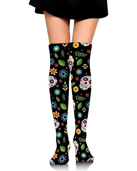 Women's Thigh High Socks Soft and Comfortable Over Knee Socks Long Boot Stockings N...