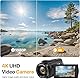 4K VideoKamera Camcorder UHD 48MP WiFi IR Nachtsicht Vlogging Kamera, 16X DigitalZoom 3 Zoll 270° drehbarer Touchscreen YouTube Kamera mit Mikrofon, Fernbedienung, Handstabilisator, Gegenlichtblende