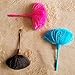 M-jump 3 Pack Microfiber Delicate Duster,Comfortable Non Slip Handle, 3 Colour Washable Dusting Brush for Blinds Kitchen Keyboard Office