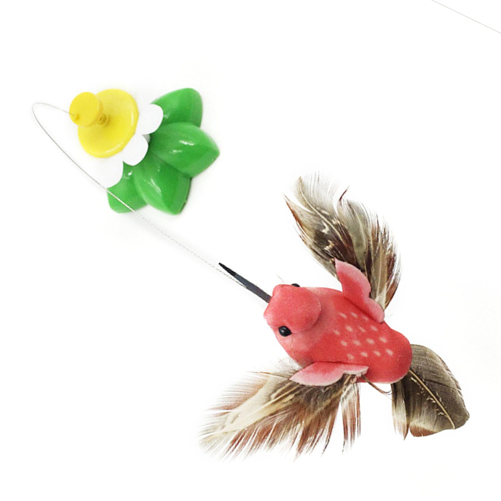 Juguetes Automáticos Para Gatos, Diseño De Flor De Pájaro, Juguete Interactivo Para Gatos, Divertidos Juguetes Giratorios Para Gatitos, Juguete Eléctrico Para Gatos Para Interiores Y Exteriores