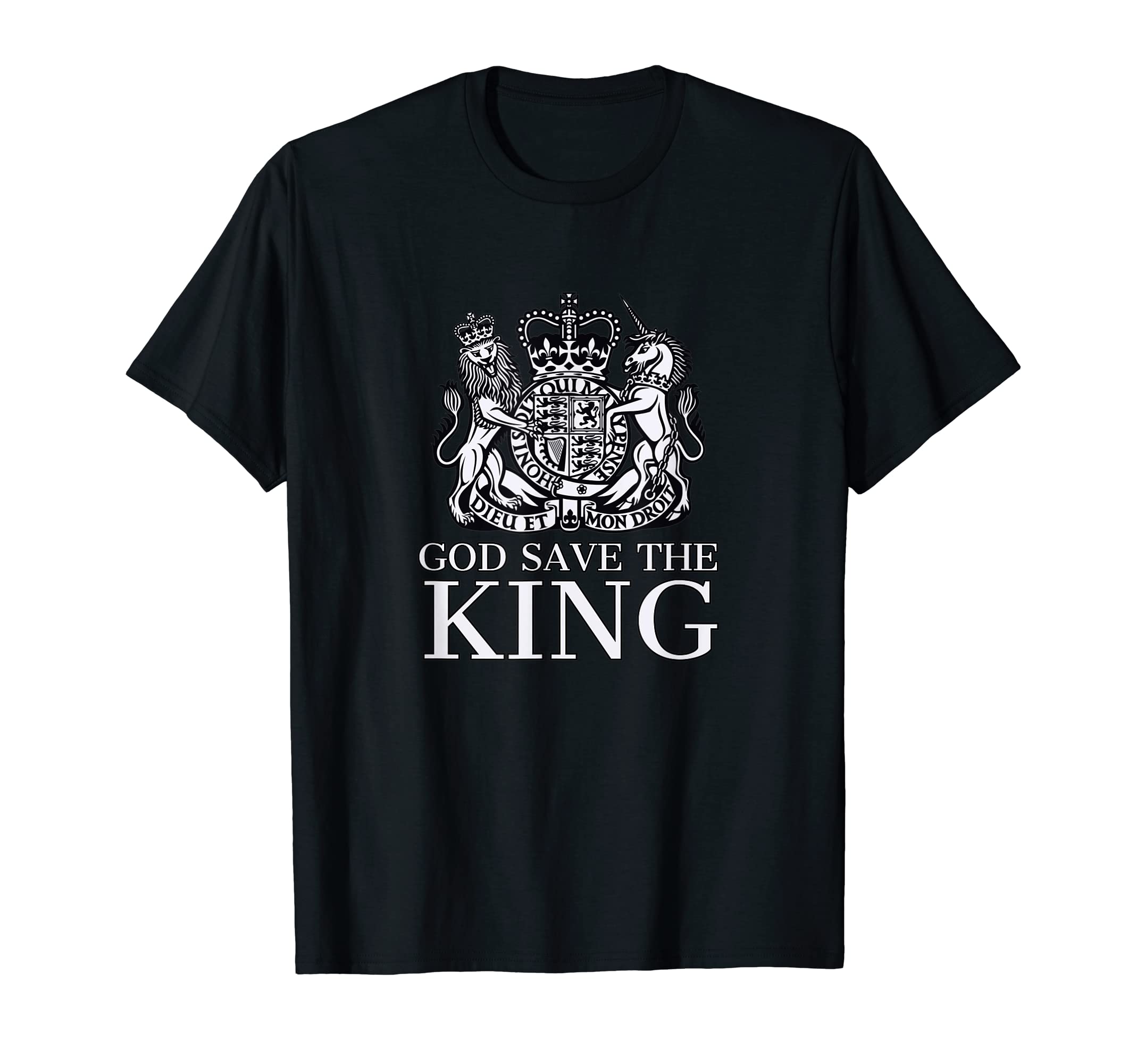 King Charles III New British Monarch Royal Coat Of Arms T-Shirt