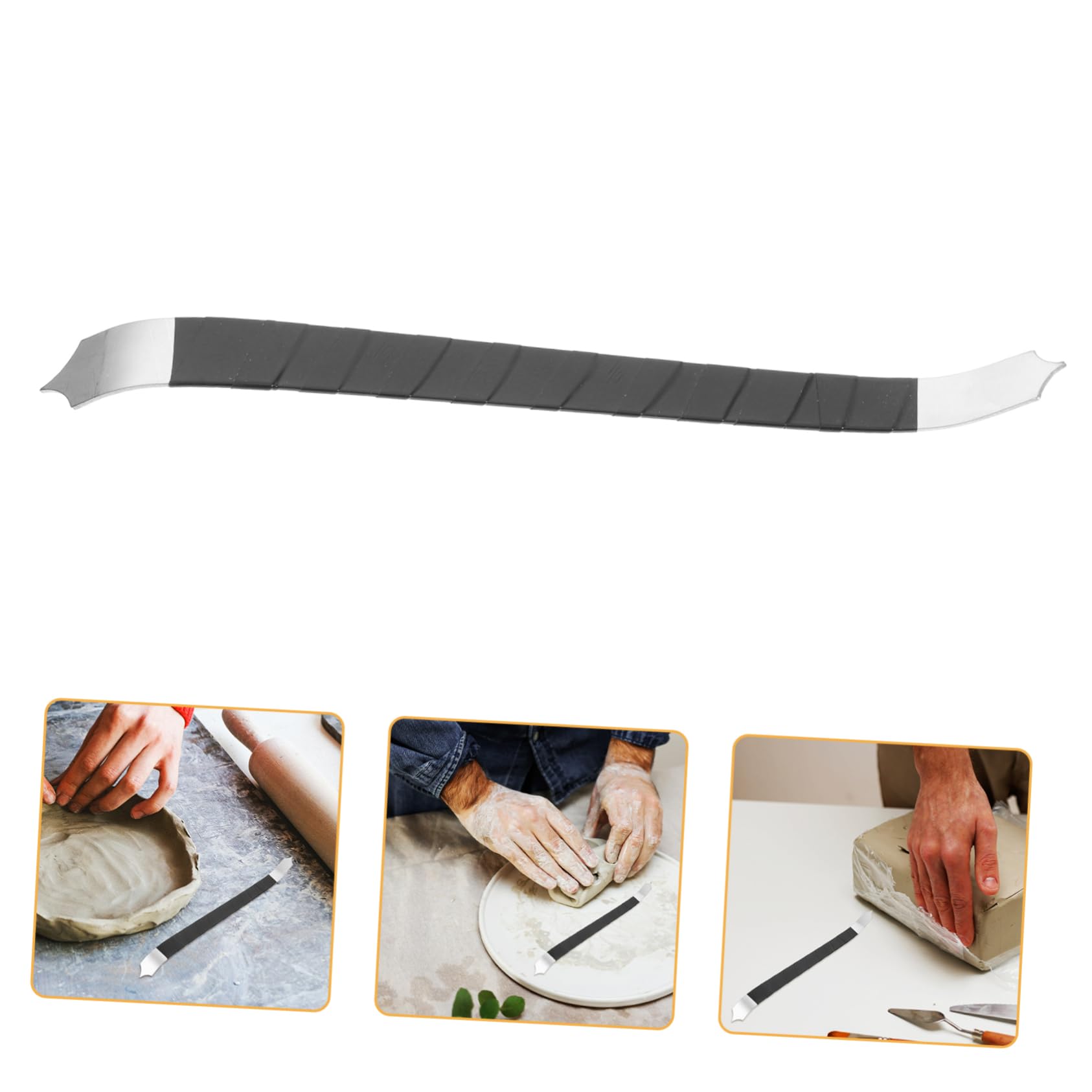 ARTIBETTER 4 Piezas Herramienta de Escultura de Arcilla con Único Herramienta Raspado de Arcilla Proyectos de Manualidades y Escultura Fabricada Inoxidable Resistente y Duradero