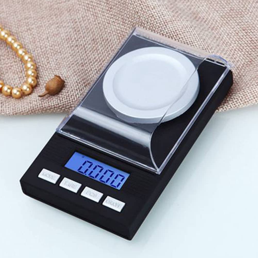 Bilancia elettronica di precisione 50G/0.001G Bilancia digitale tascabile display LCD a peso di calibrazione 50G