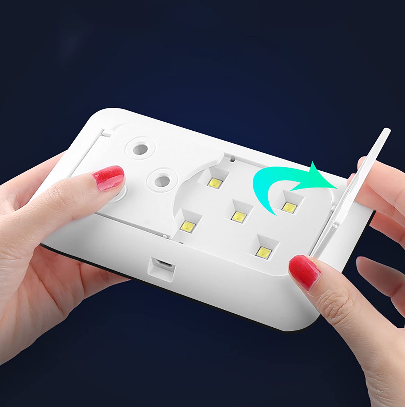 Secador de Uñas con Pantalla Táctil Plegable Lámpara UV Portátil de 36W Lámparas en Forma de Arco de Esmalte de Uñas para Herramientas de Manicura de Arte de Uñas USB