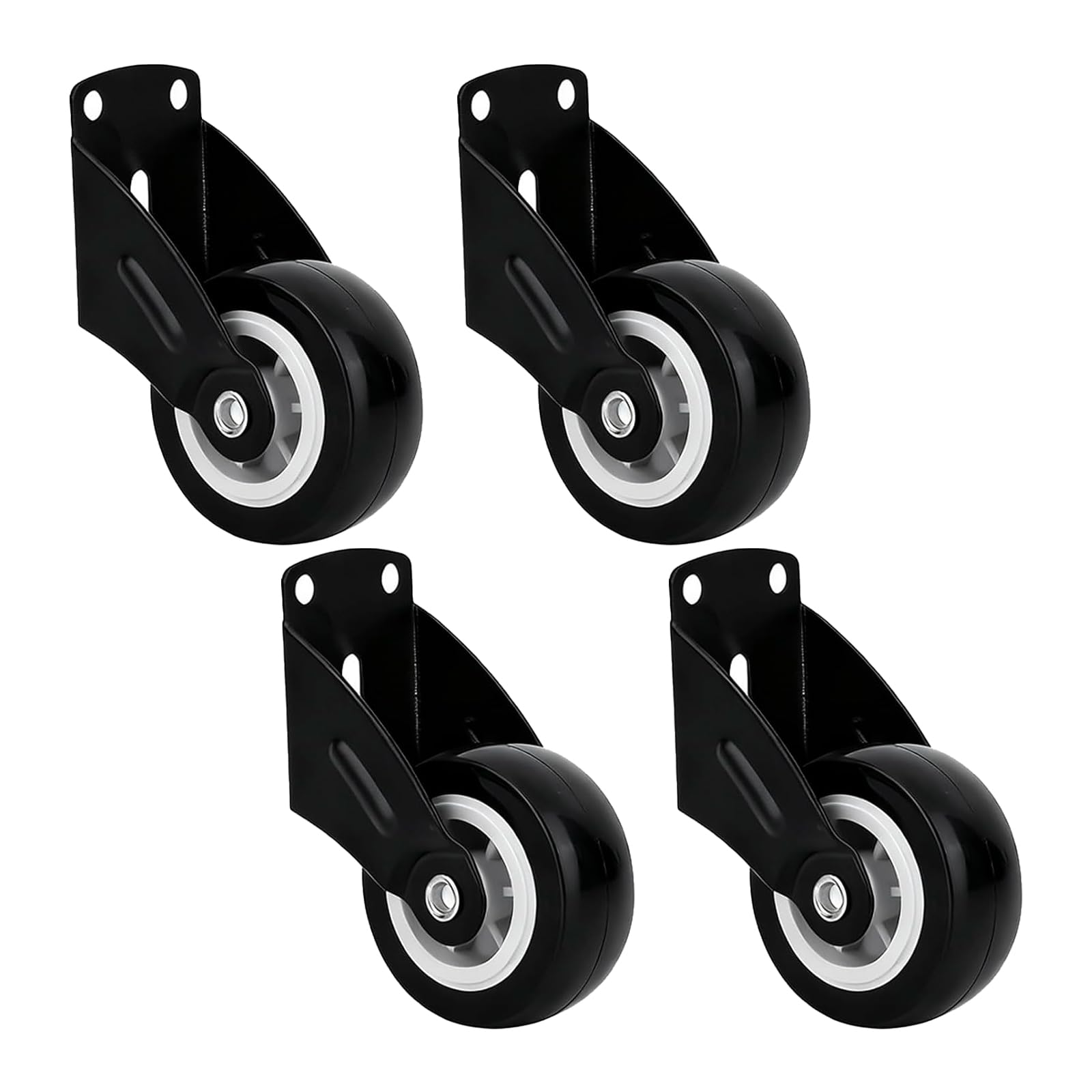 4 Pcs Gate Wheels for Wooden Gates 60mm Bottom Support Castors