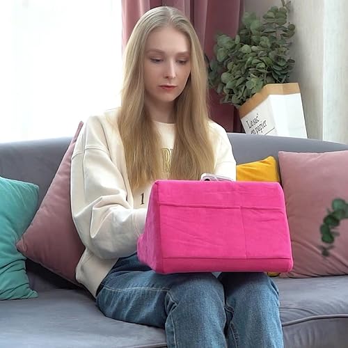 Miniatura 8 de Macl Soporte de almohada para tablet, multiángulo, ligero, sin manos, compatible con iPad y tabletas de hasta 13 pulgadas