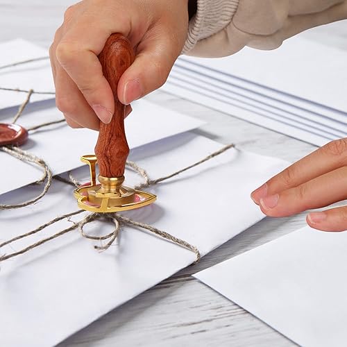 Miniatura 4 de 3 moldes de metal para sello de cera, anillos redondos de sello de flor y corazón para invitaciones de boda, sobres, tarjetas, embalaje de vino