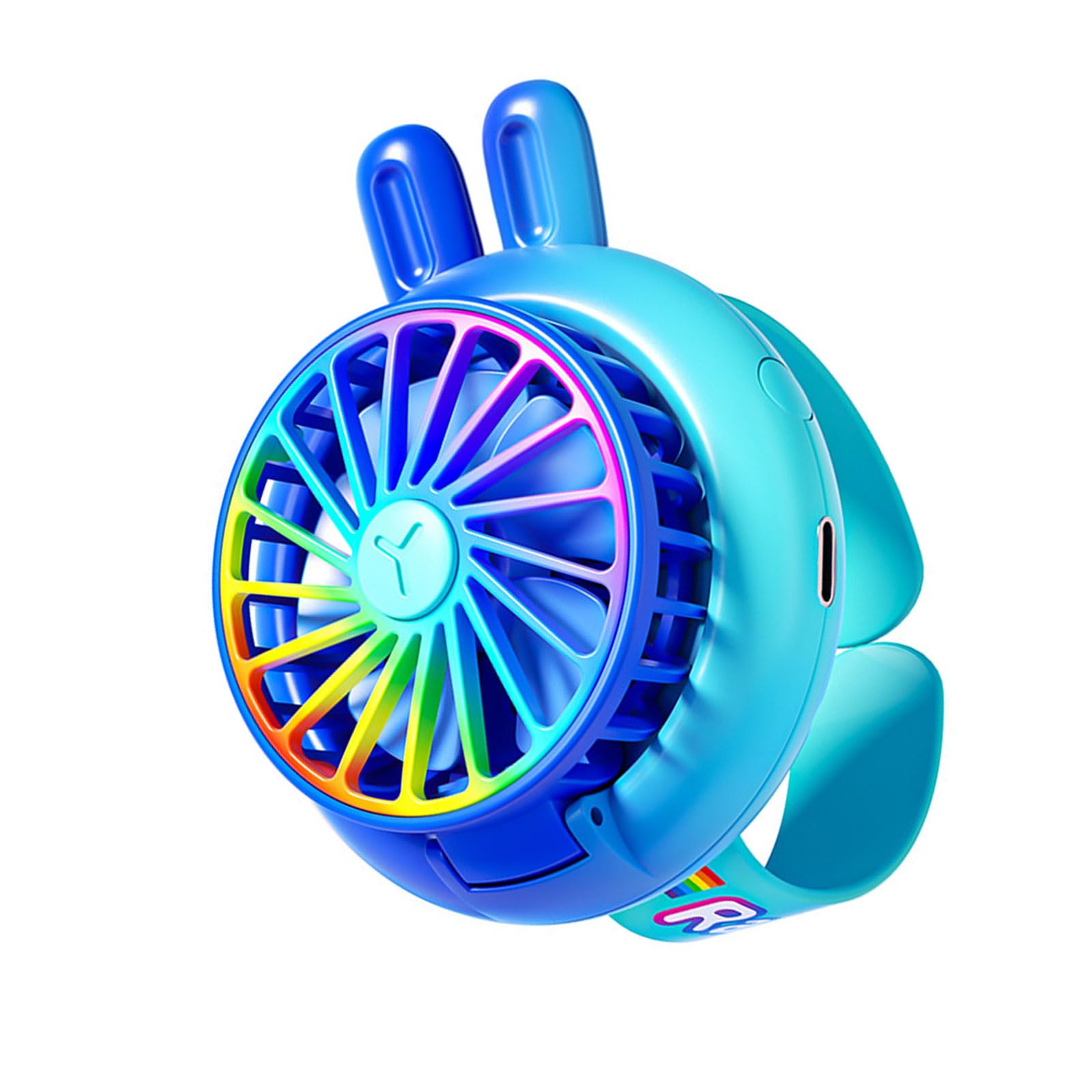 FROMCEO Portable Wearable Fan for Children Soft Gentle Wind Design Great for Hot Weather Enjoyment Grade Color Child Fan