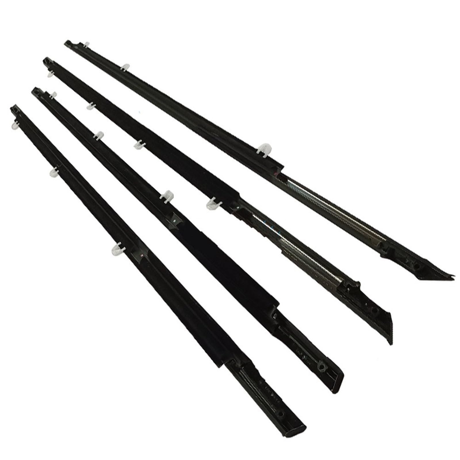 Zapora Black 4 Pcs Chrome Or Car Windows Rubber Outside Glass Protector Weatherstrip Accessories For Accord 2018-2023