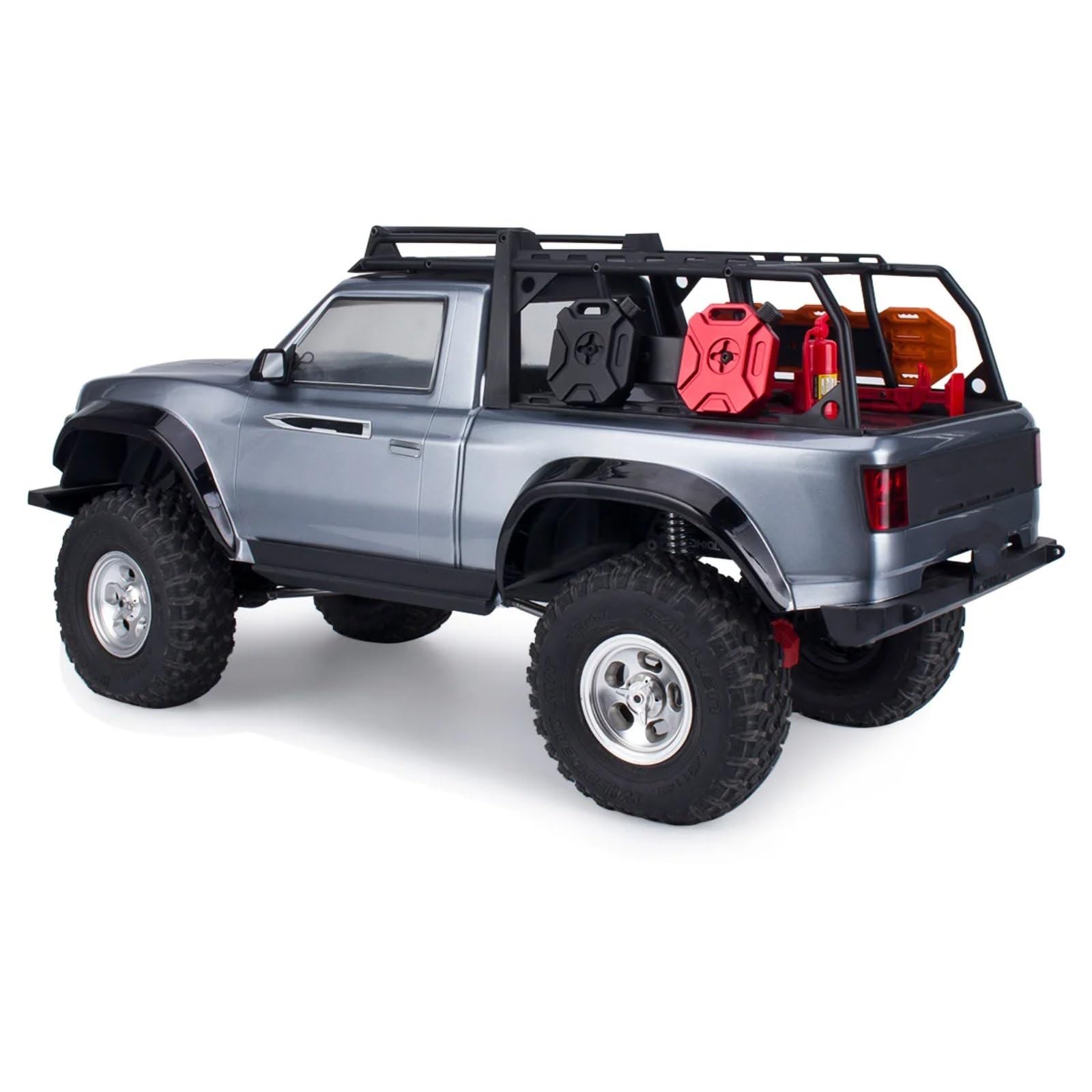 RC Upgrade Accessories for SCX10 for TRX4 for YIKONG VS4-10 D90 1/8 1/10 Metal Fuel for Tank Decoration Accessories Crawler Car Replacement Parts Upgrade Parts(Black)