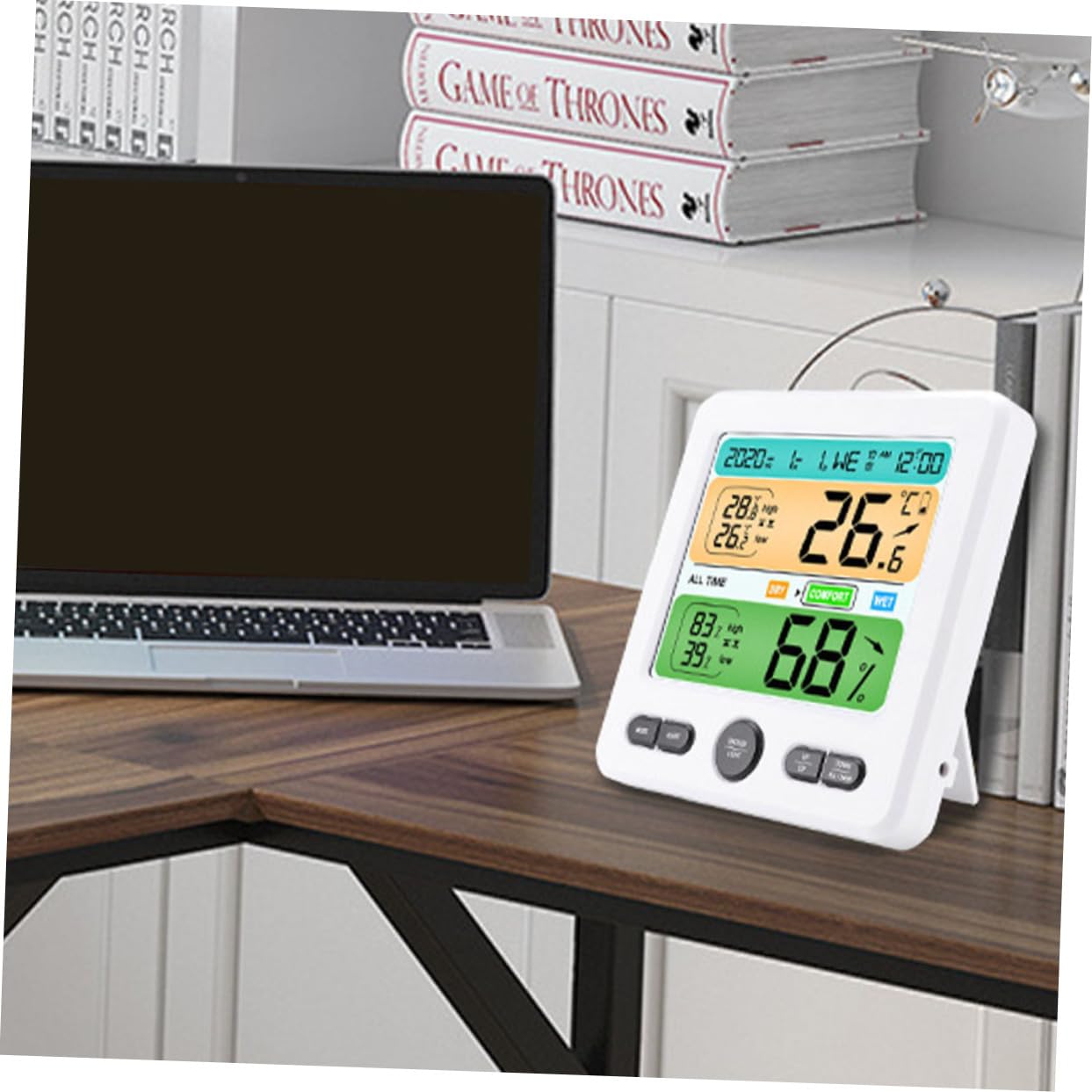 BESPORTBLE Termometro Per Interni Igrometro Digitale Con Temperatura E Umidità Termometro Lcd Preciso Perfetto Per La Cameretta Dei Bambini