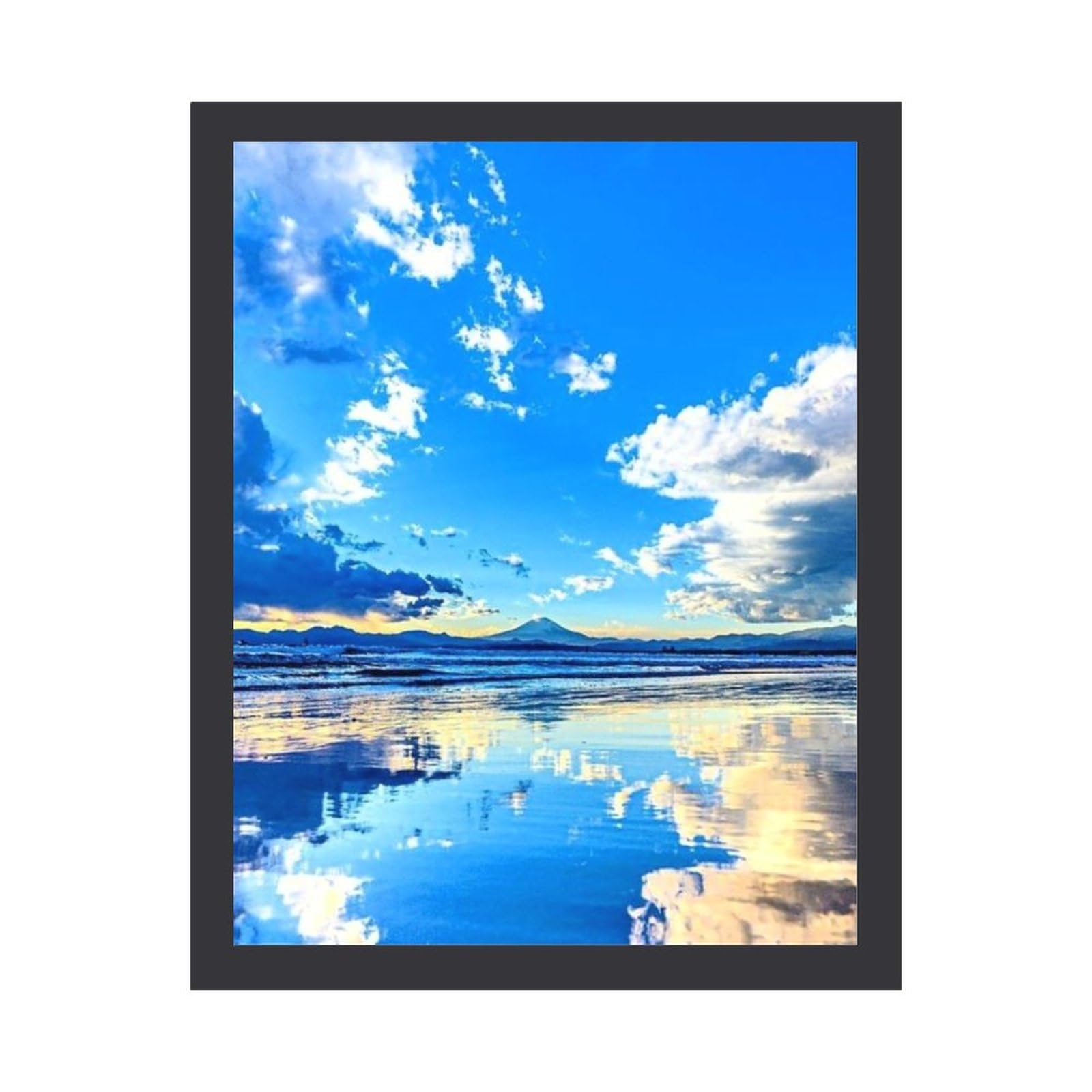 油彩画題名絶壁の高浜海岸