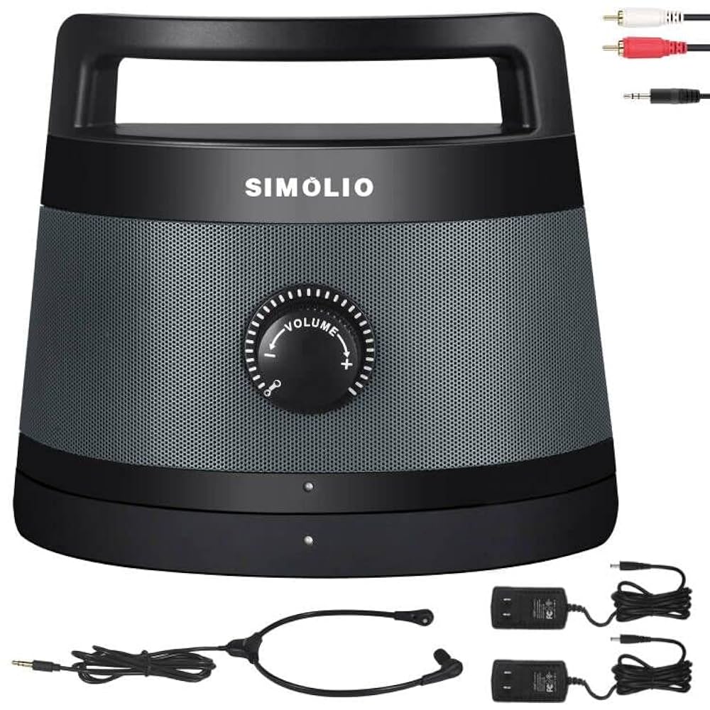 Amazon.co.jp: SIMOLIO 手元スピーカー テレビ用 ワイヤレス 2.4