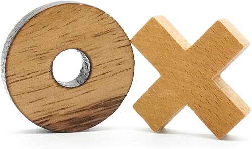 Miniatura 2 de Tic Tac Toe - Juego de mesa de madera para niños, para la familia, mesa de centro Tic Tac Toe para decoración de sala (solo piezas X-O)