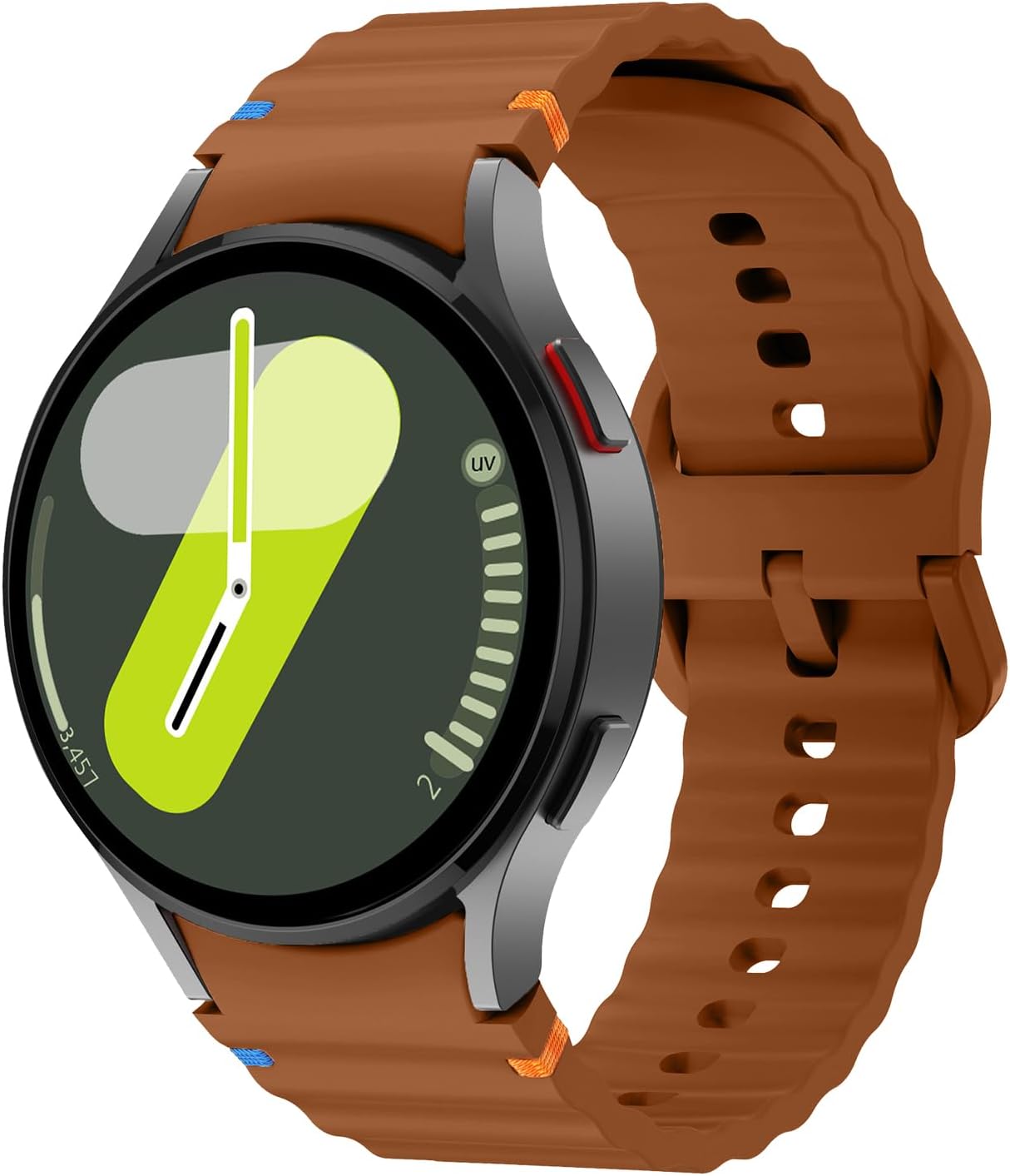 Sport Strap For Samsung Galaxy Watch 7 Band 40mm 44mm,No Gap Soft Silicone Bands For Galaxy Watch FE 40 mm/Galaxy Watch 6 5 4 Band 40mm 44mm/Galaxy Watch 6 classic 43mm 47mm For Women Men