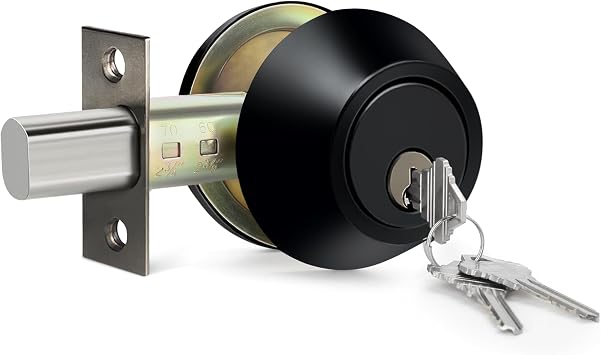 BESTTEN Single Cylinder Deadbolt, Dead Bolt for Exterior Front Doors