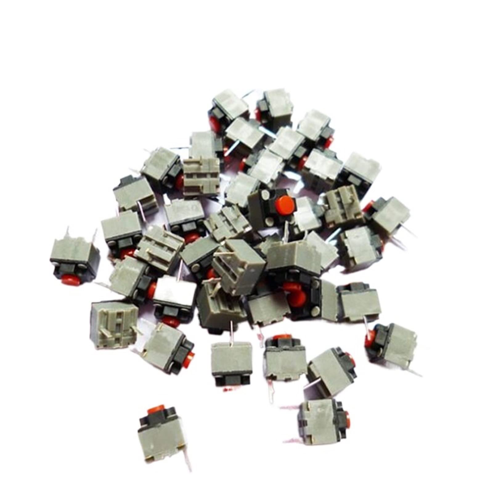 Micro-interrupteur carré et silencieux for souris, 20 pièces/lot, Jog silencieux, 2 broches ÉlectroniqueCommutateur