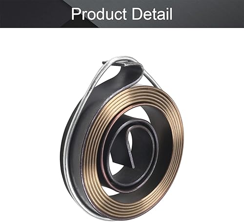 Miniatura 4 de Bettomshin Muelle de retorno de prensa de taladro, montaje de resorte de retorno de resorte de bobina de retorno 39.37 "x0.31"x0.03" 1 unids