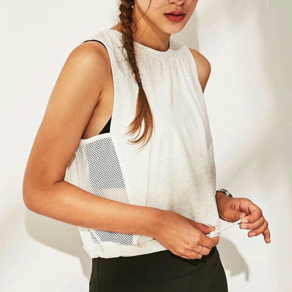 Women Loose Sport Vest Sleeveless T-Shirts Shirts Mesh Breathable Running Tank Tops Gym Fitness Vest Tops Female