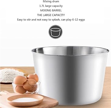 Electric Hand Blender 2-in-1 Twin Hand and Stand Mixer 7 Speed Electric Whisk Professional Mixer for Mixing Puréeing Whipping and Beating 180 W