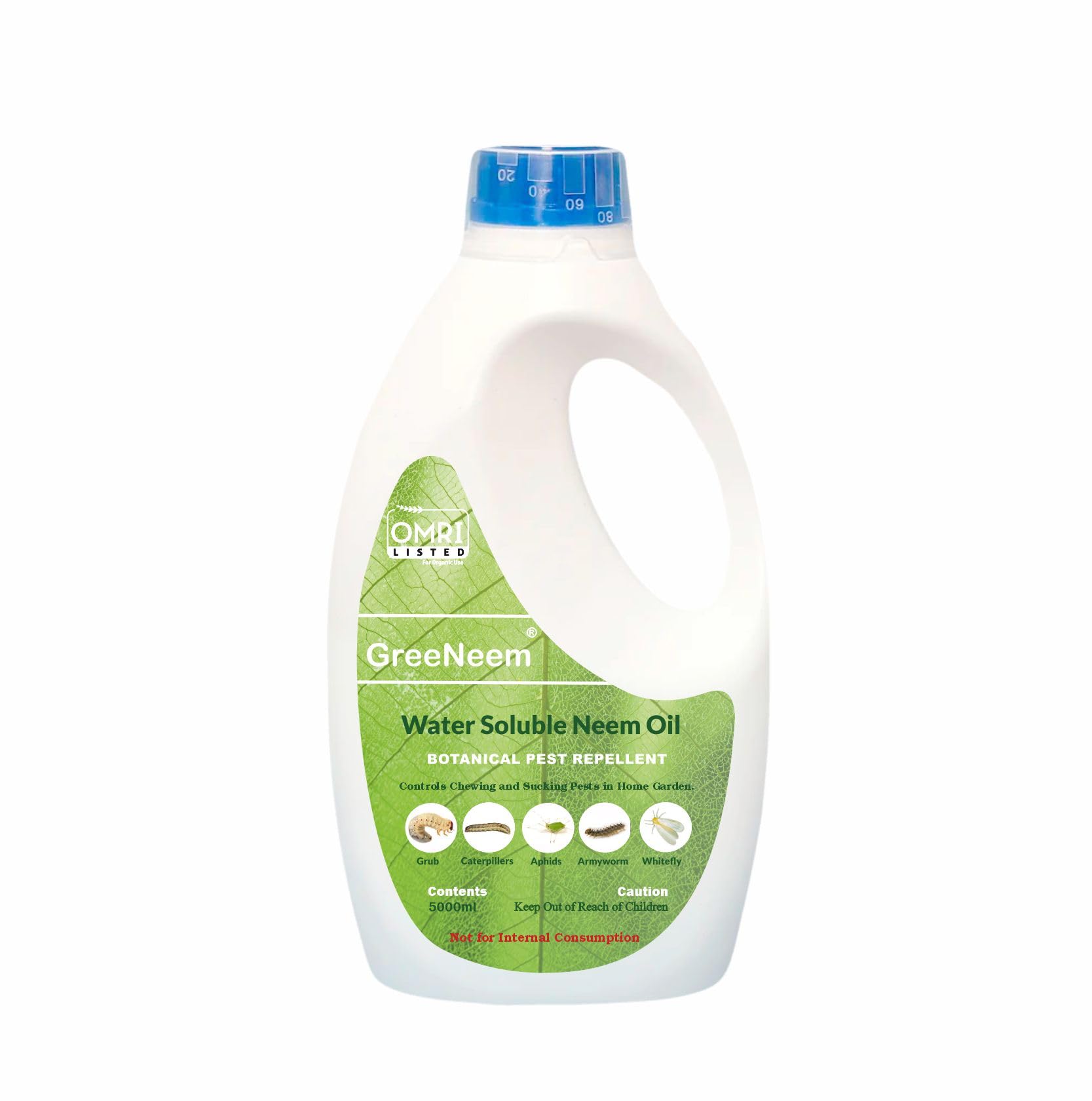 GreeNeem Water soluble Neem oil for plants 5 litre |Super saving pack | Pest repellent Spray for Organic farming and gardening |Money saver pack (B0CGN6HBRW) Amazon Price History, Amazon Price Tracker