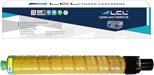 LCL Cartucho de tóner de repuesto compatible para Ricoh 841680 841752 MP C4502 C5502 C5502A (paquete de 1 amarillo)