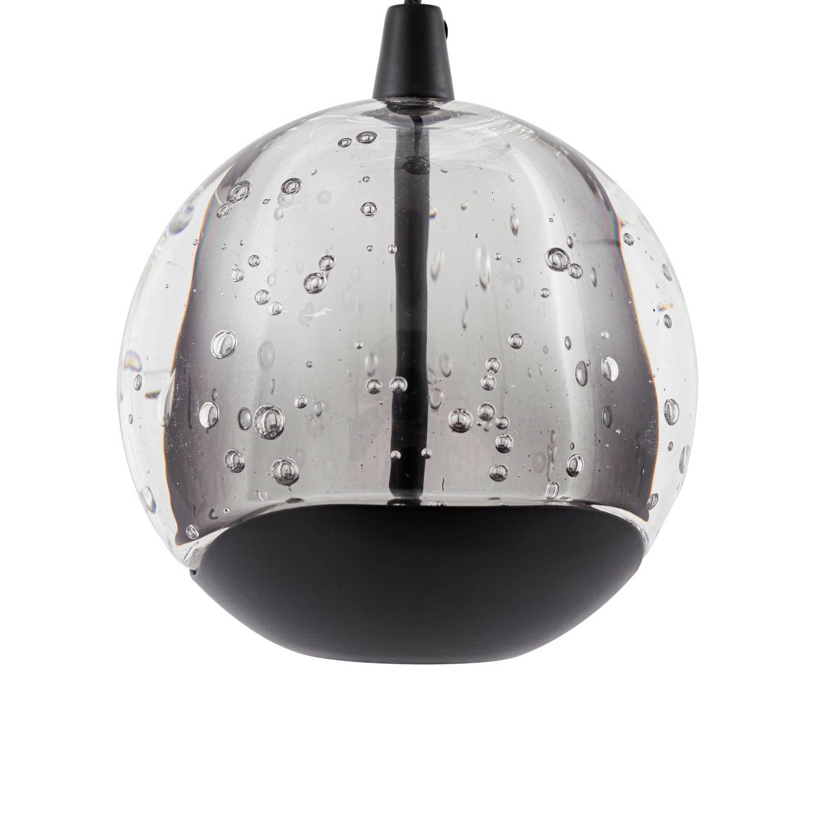 Lucande Lampada a sospensione (Moderno) colore Trasparente, in Vetro ad es. Soggiorno & Sala da pranzo lampadina inclusa lampada vetro