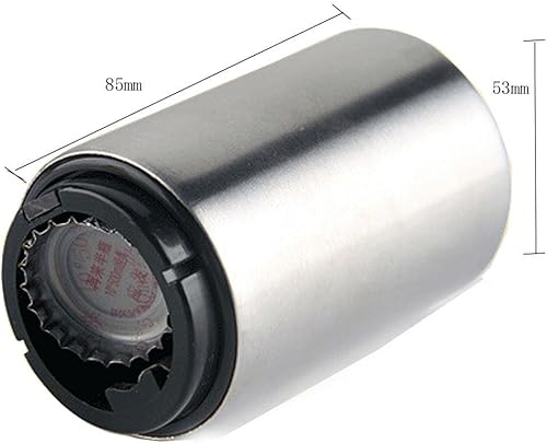 Miniatura 3 de Honbay Paquete de 2 abridores de botellas de cerveza con tapa magnética, color plateado