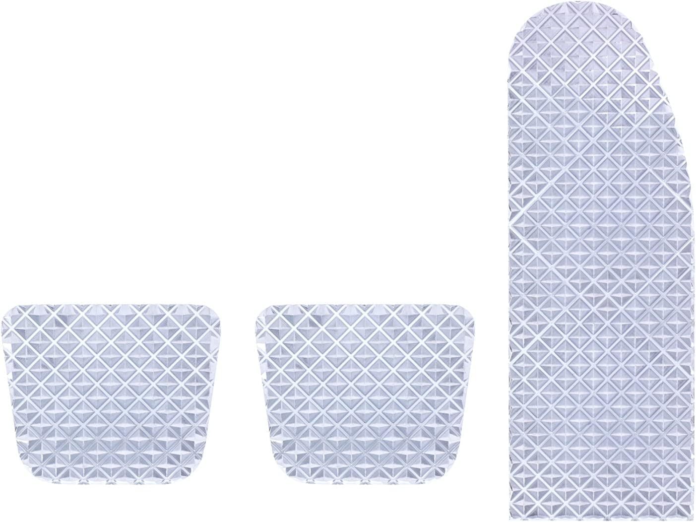 United Pacific 70369 Accelerator/Brake/Clutch Pedal Set, Chrome Billet Aluminum Diamond, for 2014+ Peterbilt 567/579/587