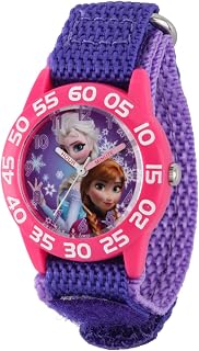Relógio infantil Frozen com pulseira de nylon de quartzo analógico para professores do tempo, Congelados, Plástico Infantil